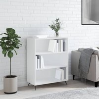 Berkfield Home Bookcase White 69.5x32.5x90 cm Engineered Wood in Brown