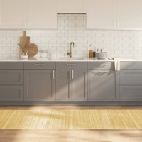 Rug Rectangular Light Nature 80x300 cm Bamboo