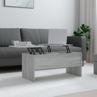 Berkfield Home Coffee Table Grey Sonoma 102x50.5x46.5 cm Engineered Wood