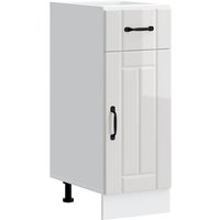 Kitchen Base Cabinet Lucca High Gloss Engineered Wood
