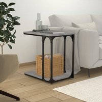 Berkfield Home Side Table Grey Sonoma 50x35x52 cm Engineered Wood | Size: 50 x 35 x 52 cm