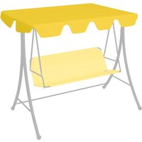 Berkfield Home Replacement Canopy for Garden Swing Yellow 150/130x105/70 cm