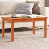 Berkfield Home Coffee Table Wax Brown 80x50x40 cm Solid Wood Pine | Size: 80 x 50 x 40 cm