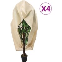 Plant Fleece Covers Zip 4 pcs 70 g m² 1x1.55 m