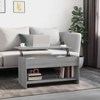 Berkfield Home Coffee Table Grey Sonoma 102x50x52.5 cm Engineered Wood