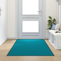 Washable Doormat Cyan 120x300 cm