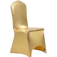 Berkfield Home 6 pcs Chair Covers Stretch Gold