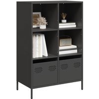 Berkfield Home Highboard Black 68x39x103.5 cm Steel in Black