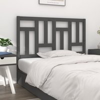 Bed Headboard 205.5x4x100 cm Solid Wood Pine