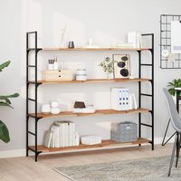 Berkfield Home Floating Shelf 160x30x2 cm Oil Finished Solid Wood Acacia in Brown | Size: 160 x 30 x 2 cm