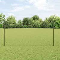 Fence Posts 22 pcs U Channel 150 cm Steel Hexagon Fence 1.5x100 m Steel