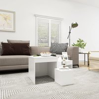 Berkfield Home Nesting Tables 3 pcs White Engineered Wood
