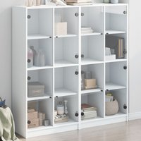 Bookcase Doors 136x37x142 cm Engineered Wood x 37 x 142 cm