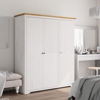 Wardrobe BODO & Brown 151.5x52x176.5cm Solid Wood Pine 151.5x52x176.5 cm