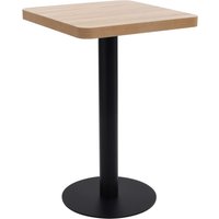 Berkfield Home Bistro Table Light Brown 50x50 cm MDF
