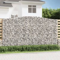 Arched Gabion Basket 400x50x220 240 cm Galvanised Iron