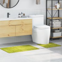2 Piece Bath Mat Set Polypropylen Non Slip