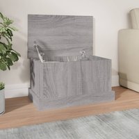 Berkfield Home Storage Box Grey Sonoma 50x30x28 cm Engineered Wood | Size: 50 x 30 x 28 cm