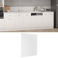 Berkfield Home Dishwasher Panel White 59.5x3x67 cm Engineered Wood