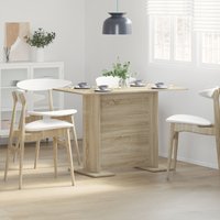 Dining Table Sonoma Oak 110x60x75 cm Engineered Wood x 60 x 75 cm