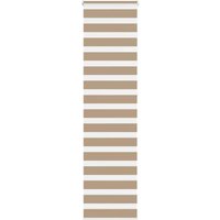 Berkfield Home Zebra Blind Sand Brown 55x230 cm Fabric Width 50.9 cm Polyester