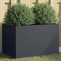 Planter Anthracite 62x40x39 cm Steel x 40 x 39 cm