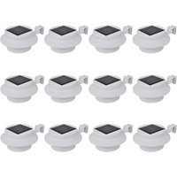Outdoor Solar Fence Lamps 12 pcs LED