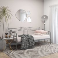 Berkfield Home Sofa Bed Frame Grey Metal 90x200 cm