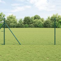 Berkfield Home Hexagon Fence Green 1, 4x50 m Steel