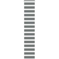 Berkfield Home Zebra Blind Dark Grey 45x200 cm Fabric Width 40.9 cm Polyester