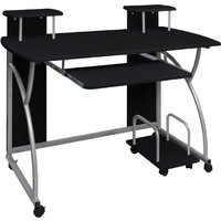 Berkfield Home Computer Desk Black 110x52x88.5 cm Engineered Wood