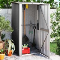 Berkfield Home Garden Shed Anthracite 118.5x97x209.5 cm Galvanised Steel in Black