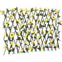 Berkfield Home Berkfield Artificial Ivy Trellis Expandable Yellow 180x60 cm