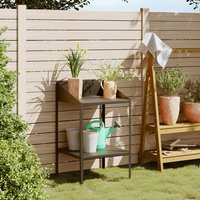 Berkfield Home Plant Stand Anthracite 56.5x54.5x100 cm Galvanised Steel