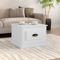 Berkfield Home Coffee Table White 50x50x35 cm Engineered Wood | Size: 50 x 50 x 35 cm