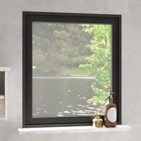 Berkfield Home Magnetic Insect Screen for Windows Anthracite 130x150 cm in Black