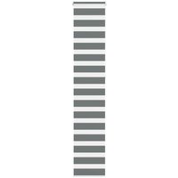 Zebra Blind Dark Grey 50x230 cm Fabric Width 45.9 cm Polyester