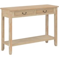 Berkfield Home Console Table 110x35x80 cm Wood in Brown | Size: 110 x 35 x 80 cm