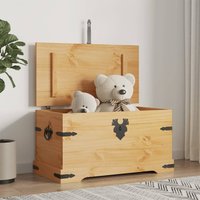 Berkfield Home Storage Chest Mexican Pine Corona Range 91x49.5x47 cm in Brown