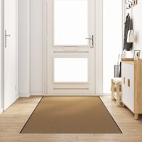 Doormat Cream Polyamide 400 x 120 x 0.9 cm Doormat Cream