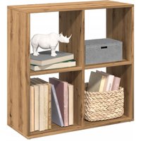 Berkfield Home Room Divider Bookcase Artisan Oak 69.5x29x69.5 cm Engineered Wood in Brown