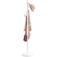 Berkfield Home Coat Stand White 172 cm Powder-coated Iron