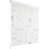 Berkfield Home Shower Roller Blind 140x240 cm Splash in Grey