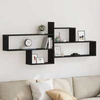 Wall Shelf Oak 167.5x18x68 cm Engineered Wood