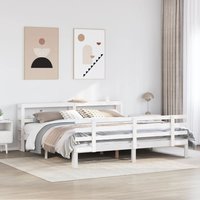 Bed Frame Headboard without Mattress 180x200 cm Super King