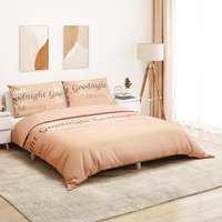 Berkfield Home Duvet Cover Set Pink 200x200 cm Cotton