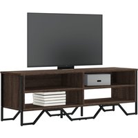 TV Cabinet Oak 122x34x41 cm Engineered Wood x 34 x 41 cm