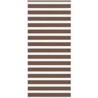 Berkfield Home Zebra Blind Brown 105x230 cm Fabric Width 100.9 cm Polyester