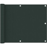 Berkfield Home Balcony Screen Dark Green 75x300 cm Oxford Fabric