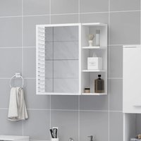 Berkfield Home Bathroom Mirror Cabinet White 62.5x20.5x64 cm Engineered Wood